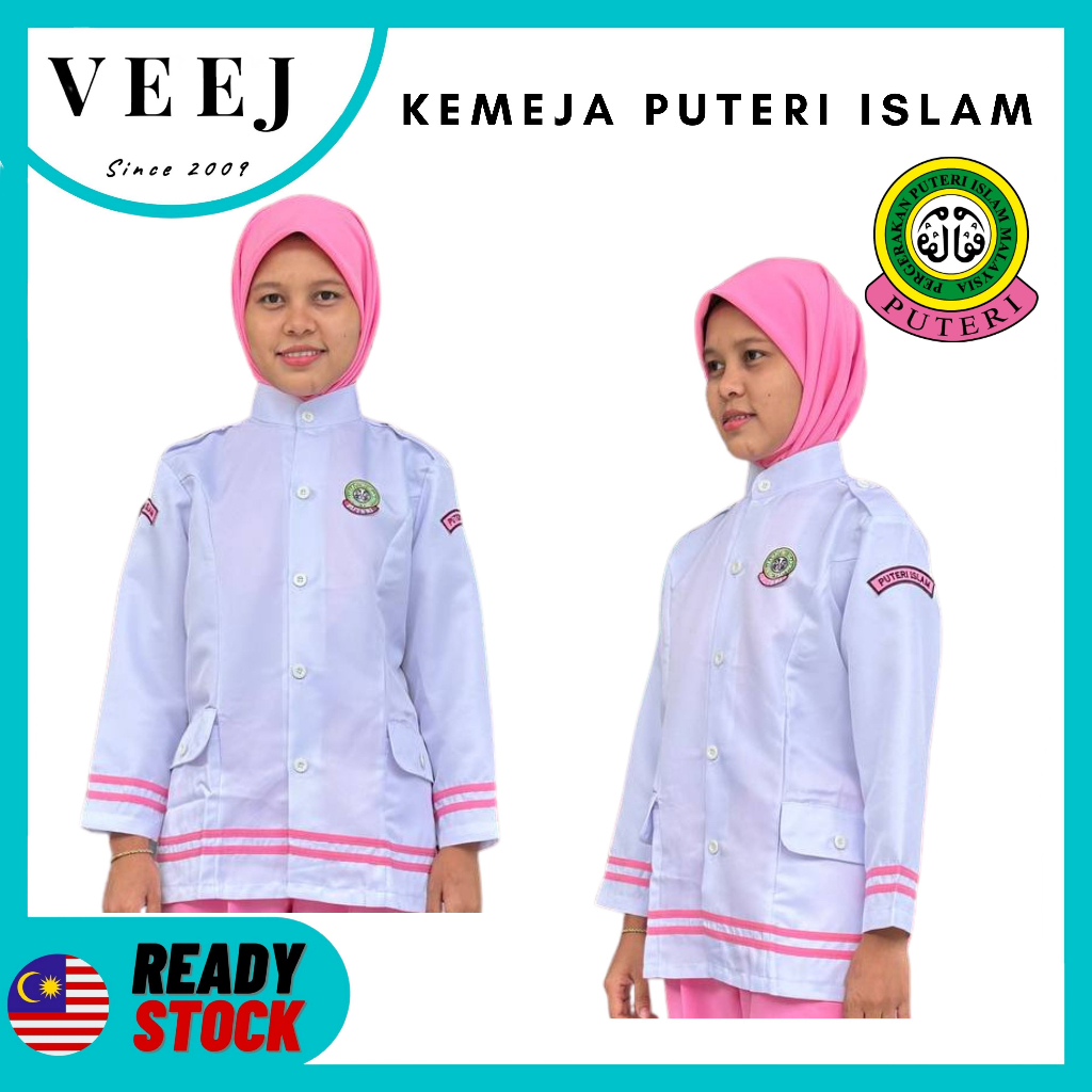 UNIFORM | BAJU KADET KOD PUTIH PUTERI ISLAM SEKOLAH I 100% POLYESTER I ...