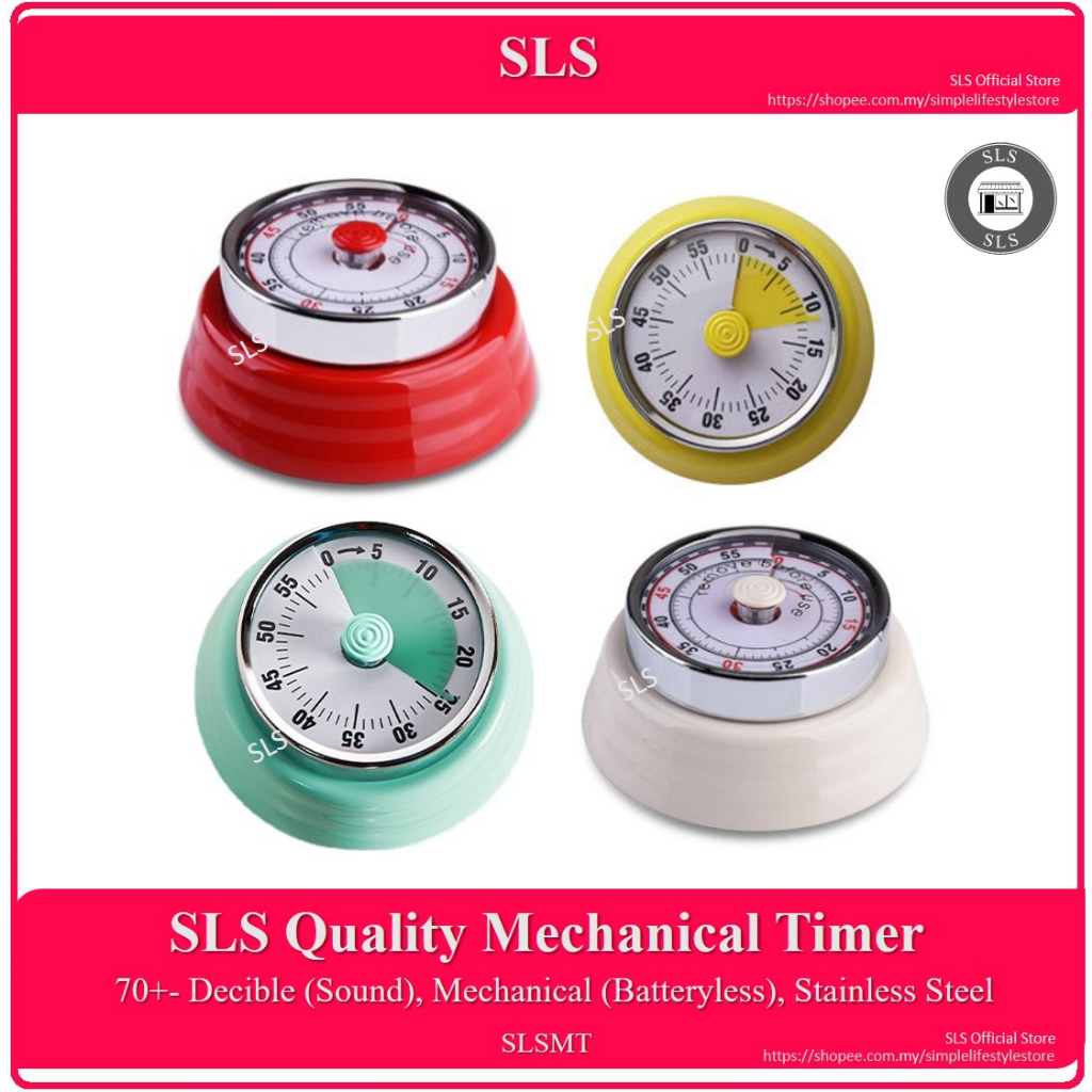 SLS Quality Mechanical Timer Retro Style 55 Minute Timer Pemasa ...