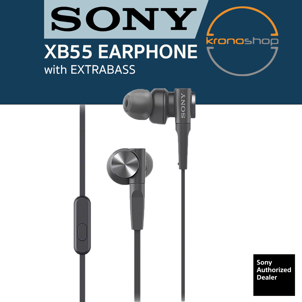 Sony XB55AP Extra Bass In-Ear Headphones with Microphone MDR-XB55AP  MDRXB55AP XB55