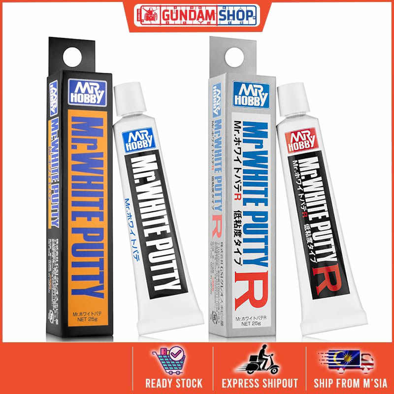 Mr. Hobby Mr. White Putty / Mr. White Putty R (Low Viscosity) Shopee
