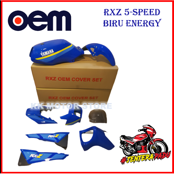 (100% OEM !!!) COVERSET RXZ 5-SPEED OEM BIRU ENERGY (FULL TANAM ...