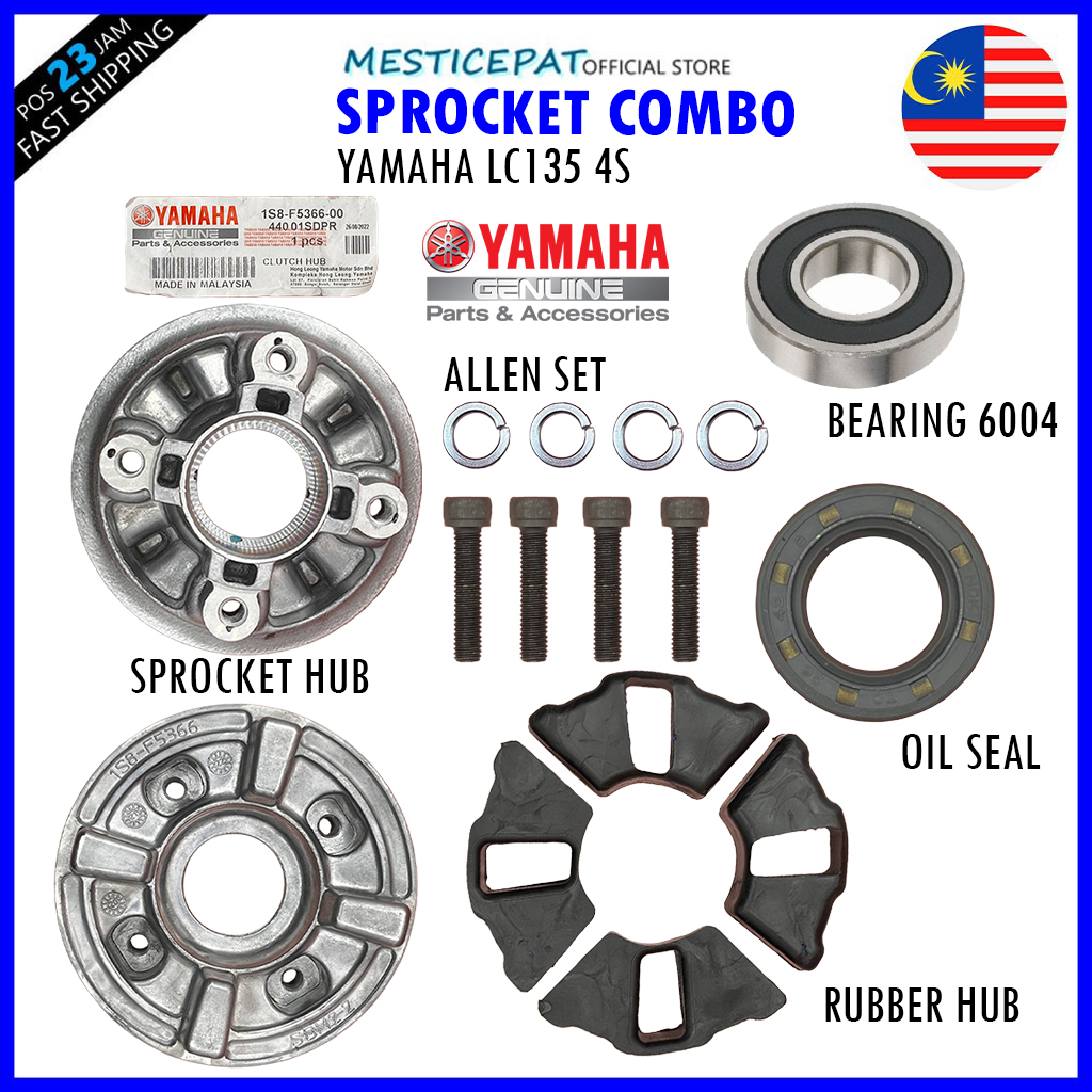 Sprocket Clutch Hub Assy Hub Spoket Original 100 Hly For Yamaha Lc135 4s V1 V2 V3 V4 V5 V6 V7 2692