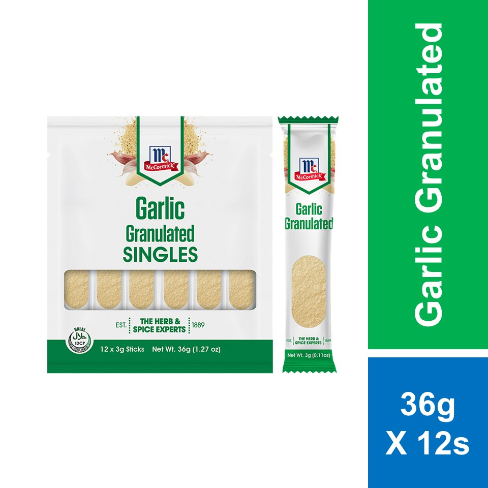 Mccormick Garlic Granulated Singles 36g x 12s | Shopee Malaysia