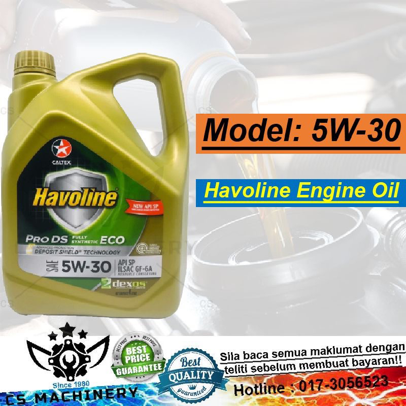 Caltex Engine Oil 5W30 Fully Synthetic Havoline ProDS Fully Synthetic