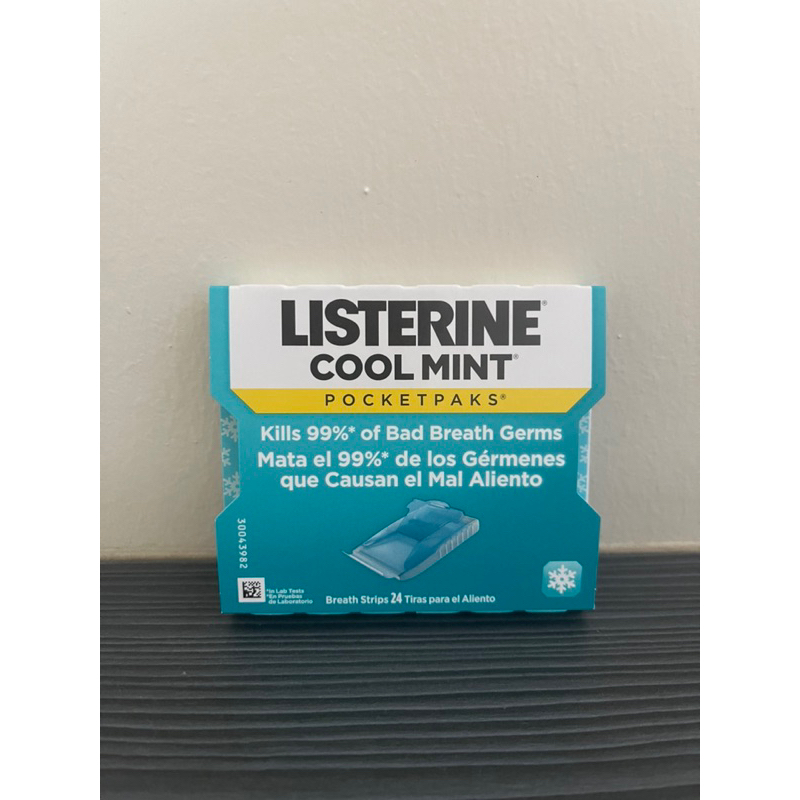 Listerine Cool Mint Pocketpacks 24 breath strips | Shopee Malaysia