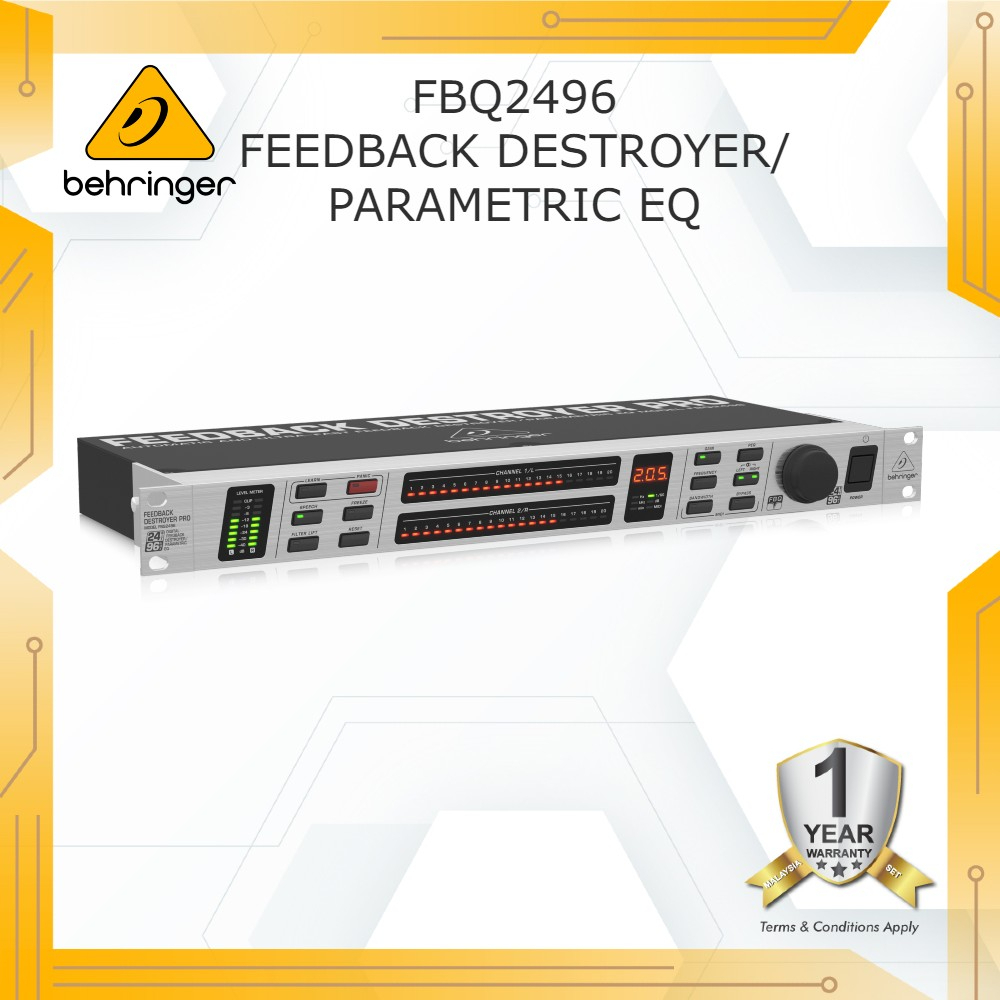 BEHRINGER FEEDBACK DESTROYER PRO FBQ2496 Automatic and UltraFast