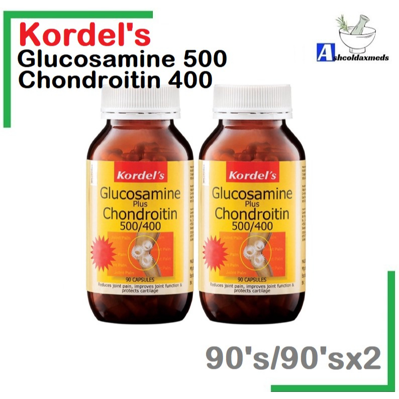 Kordel's Glucosamine + Chondroitin 500/400mg 90'S or 90'SX2 EXP04/2026