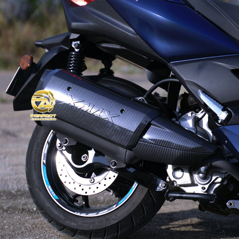 YAMAHA XMAX 250 CARBON ACCESSORIES XMAX METER FRAME EXHAUST END CAP ...