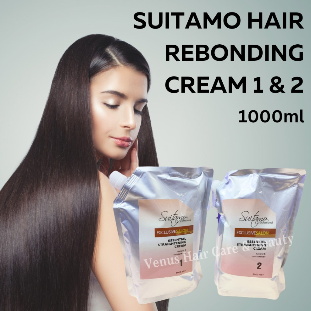 Suitamo Hair Rebonding Cream 1 & 2 (1000ml) | Shopee Malaysia