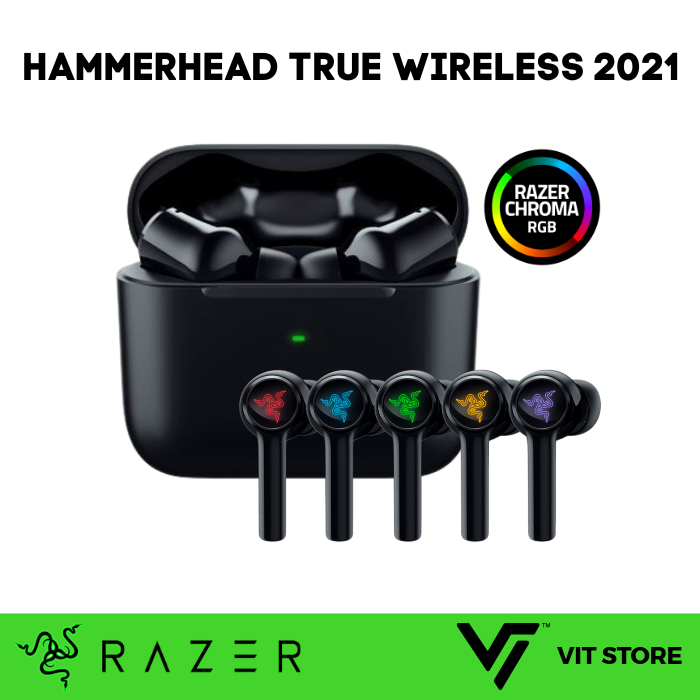 Razer Hammerhead True Rgb Earbuds 2021 60ms Wireless Low Latency Anc Technology With Razer 4062