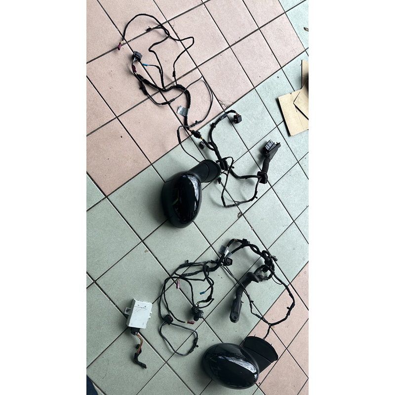 side mirror auto folding auto flip with switch relay full door wiring