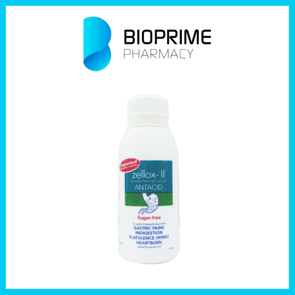 Zellox Il Double Strength Liquid Antacid 100ml Relief Of Gastric