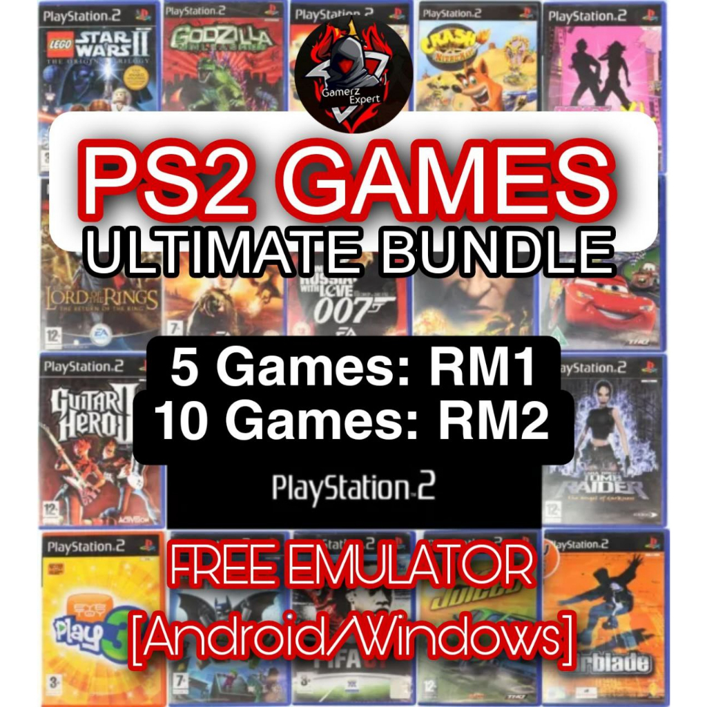 [NOT CD] PS2 GAMES ULTIMATE BUNDLE (FREE Emulator to Android/Windows ...