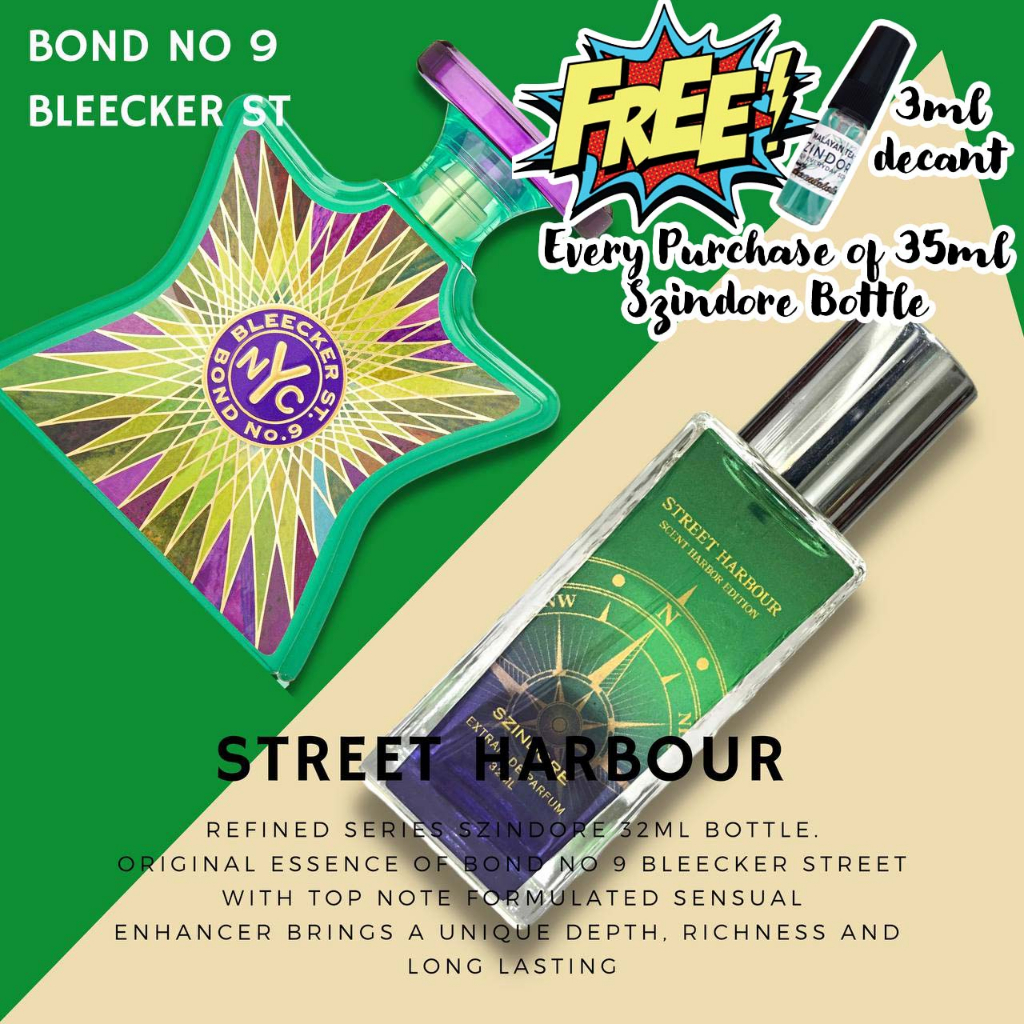 Original Szindore STREET HARBOUR BOND NO 9 BLEECKER ST Shopee