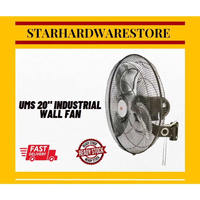 UMS 20" INDUSTRIAL WALL FAN Shopee Malaysia