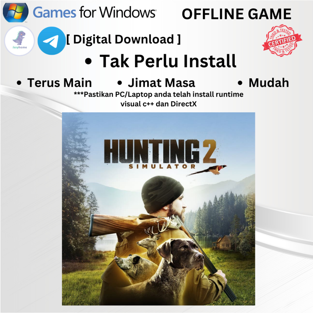 [PC Offline Game Portable] Hunting Simulator 2 [Digital Download] Shopee Malaysia