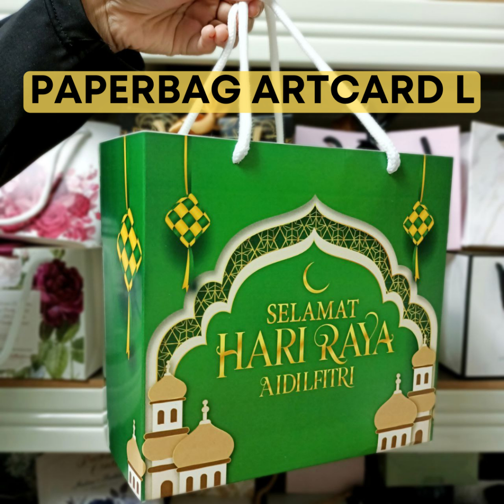[READYSTOCK] 10PCS PAPERBAG ARTCARD L RAYA / KOTAK KUIH RAYA / GIFTBOX ...