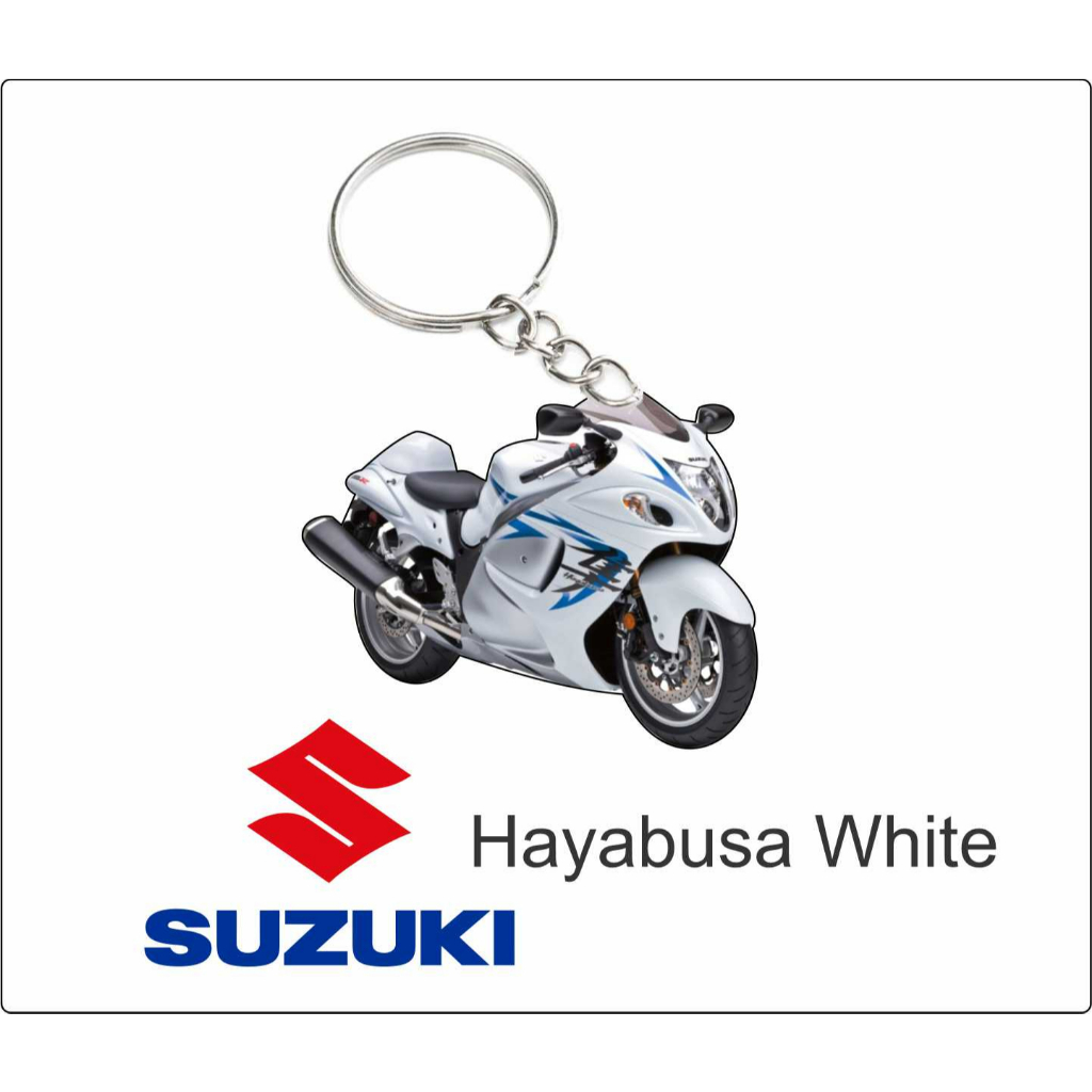 suzuki hayabusa white motor keychain 2d | Shopee Malaysia