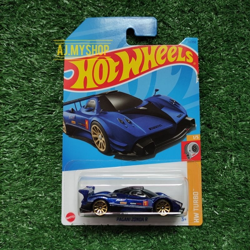 Hot Wheels Pagani Zonda R Black White HW Turbo JDM Diecast Mattel Real ...