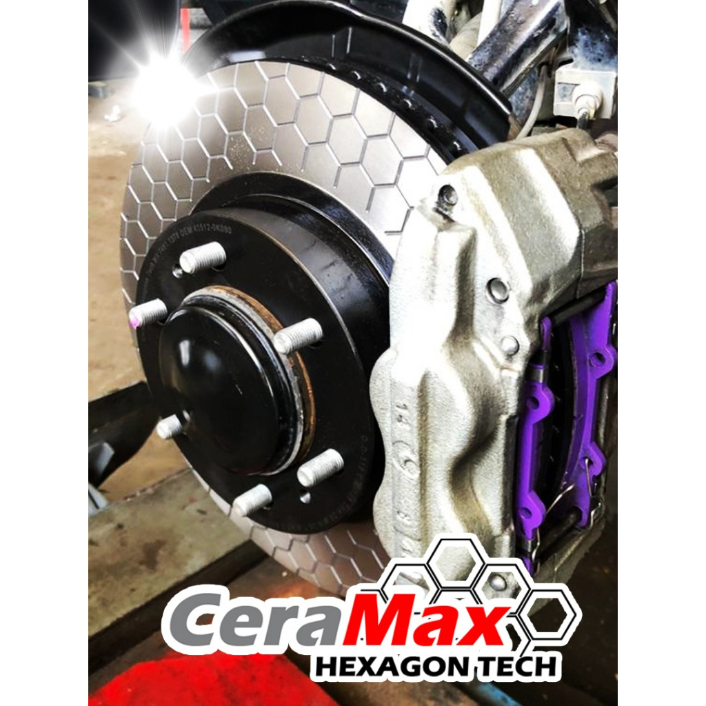 MX7268 (2pc) ALZA CERAMAX HEXAGON FRONT BRAKE ROTORS FOR TOYOTA VIOS ...