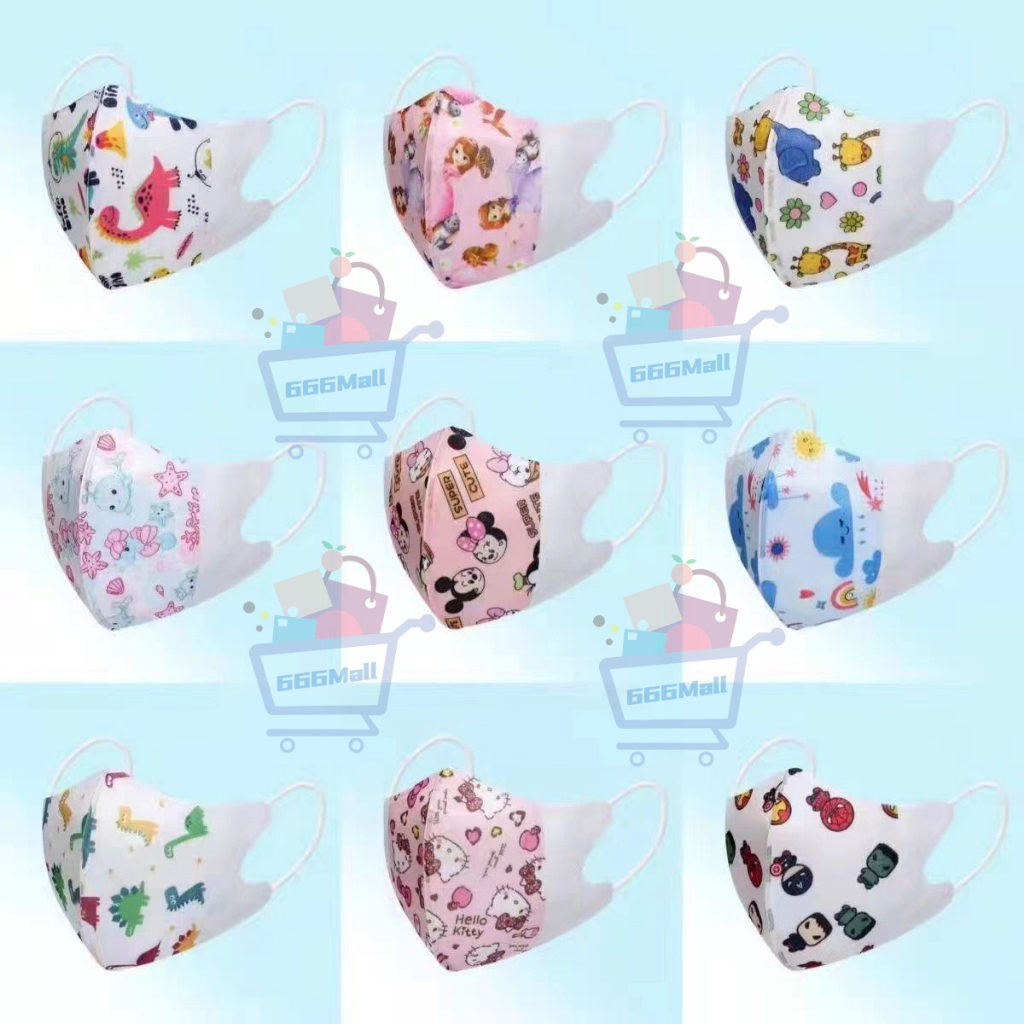 Chlidren 3D medical 3ply maskgirl & boy design Shopee Malaysia