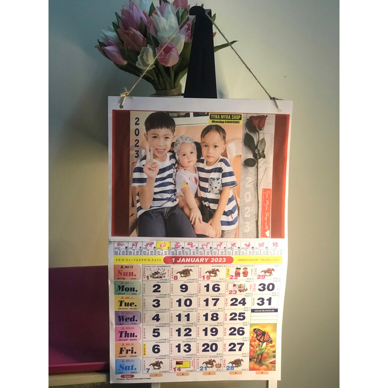 Calendar Kuda 2024 Malaysia Calender Malaysia 2024 / Calender Horse / Kalender Kuda 24cmx26cm