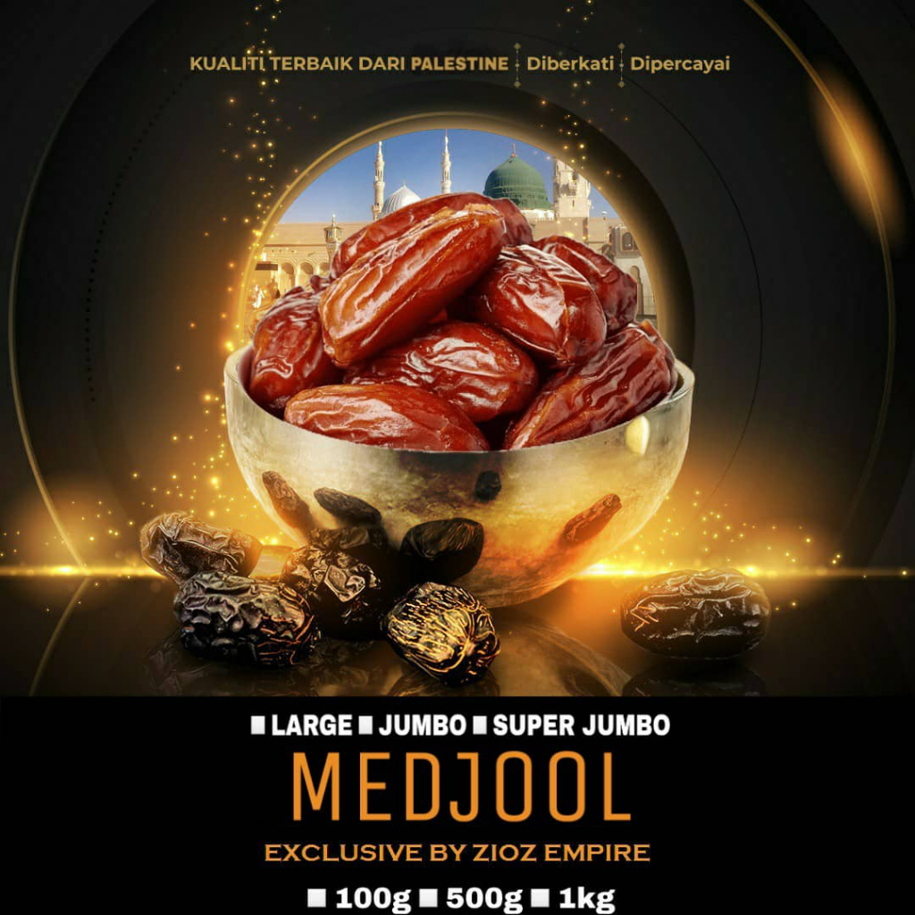 Kurma Medjool Palestine Large, Jumbo & Super Jumbo 