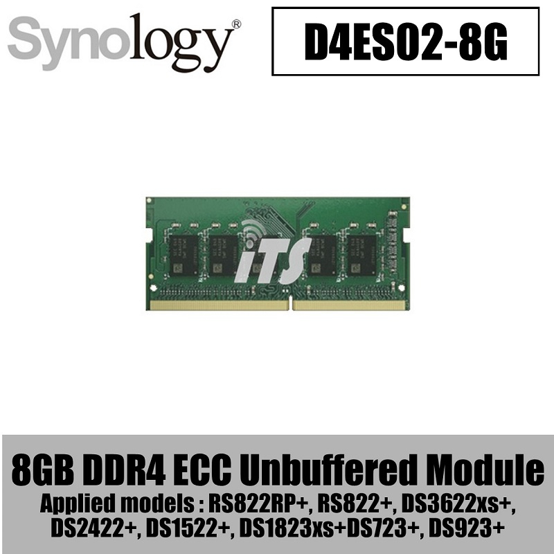 Synology Sodimm Dd4 Ecc Memory Module (4gb   8gb) 