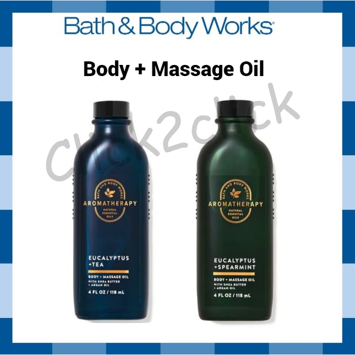 Bath And Body Works Aromatherapy Moisturizing Body Oil Stress Relief Inspire 118ml Shopee