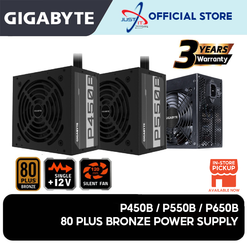 GIGABYTE P450B (450W) / P550B (550W) / P650B (650W) 80PLUS POWER SUPPLY
