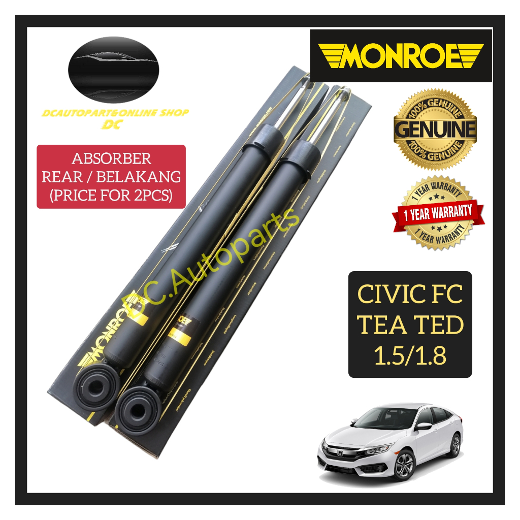 MONROE OESPECTRUM SHOCK ABSORBER HONDA CIVIC TEA TED FC 1.5 1.8 REAR ...