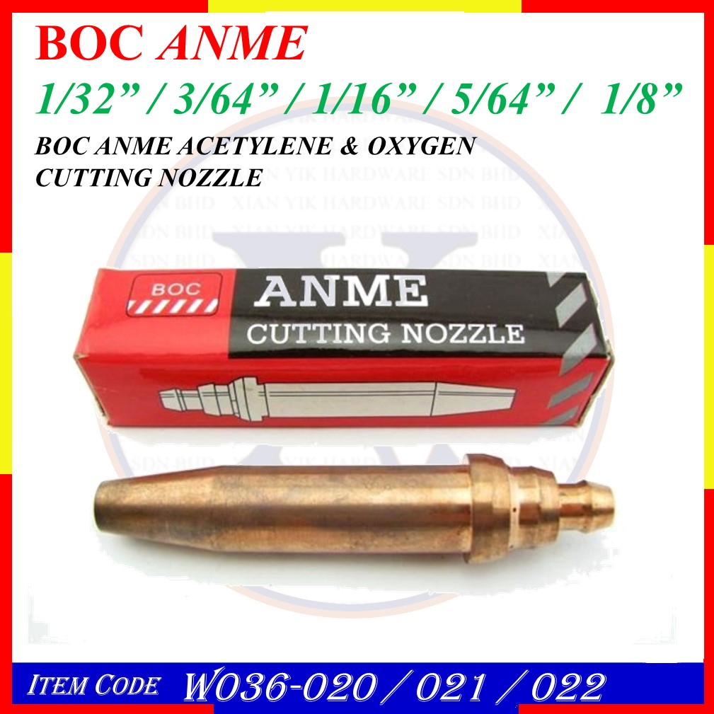 BOC ANME ACETYLENE & OXYGEN CUTTING NOZZLE / SIZE 1/32" (W036021) / 3