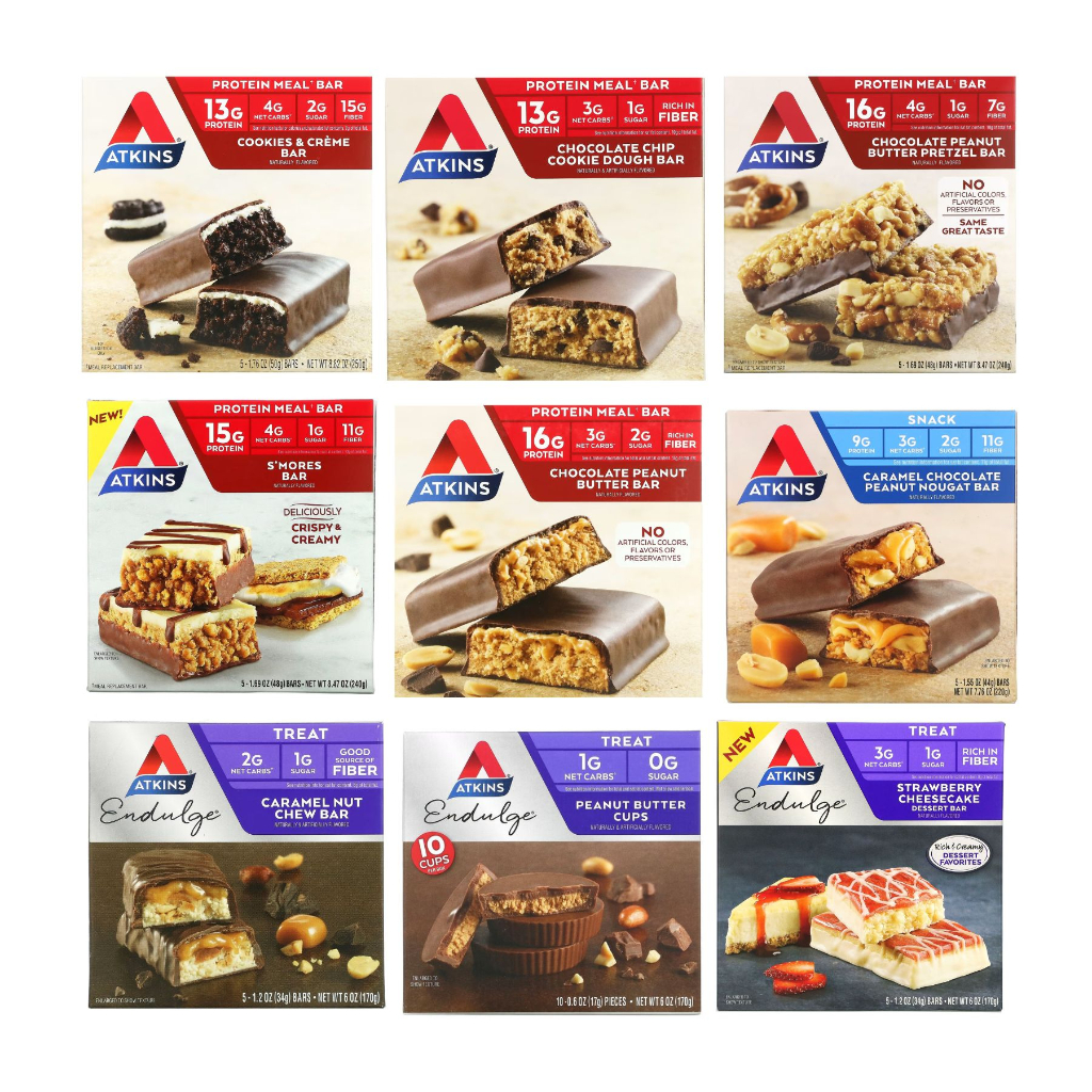 Atkins, Snacks Endulge and Protein Meal Bars Single Bar | Shopee Malaysia