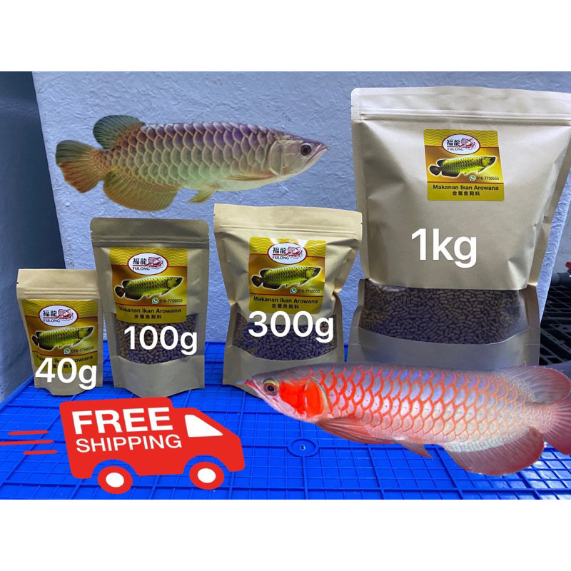 Arowana Fish Food、Makanan ikan kelisa,pallet,龙鱼饲料，Feed arowana | Shopee ...