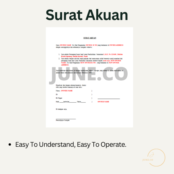 Surat Akuan Template Declaration Letter Template Word Shopee Malaysia