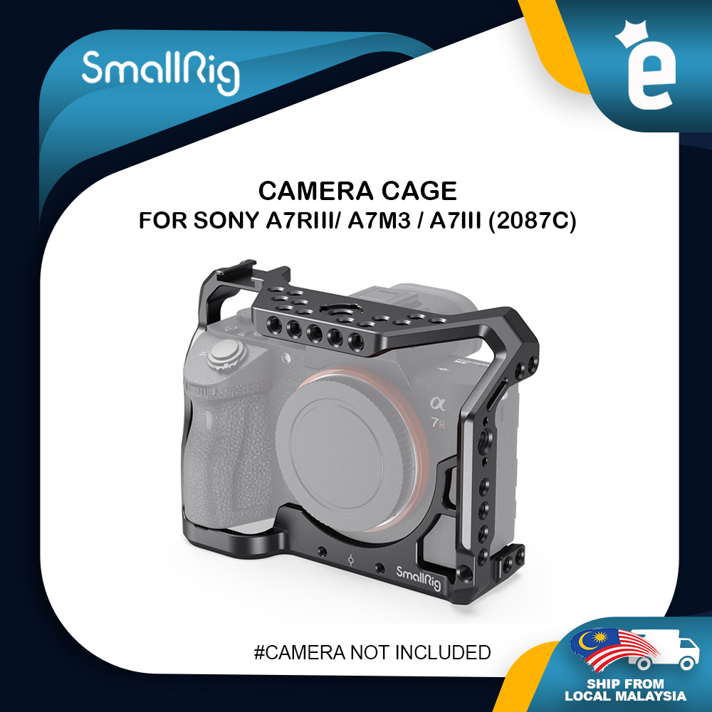 thumbnail image 2 of FUGASUN Aluminum Camera Cage Rig For Sony A9, A7III (A7M3), A7RIII – Arca Swiss Compatible With Cold Shoe 2 of 10