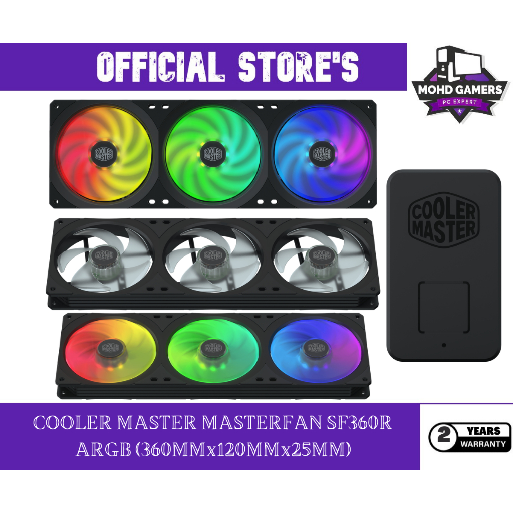 COOLER MASTER MASTERFAN SF360R ARGB (360MMx120MMx25MM) | Shopee Malaysia