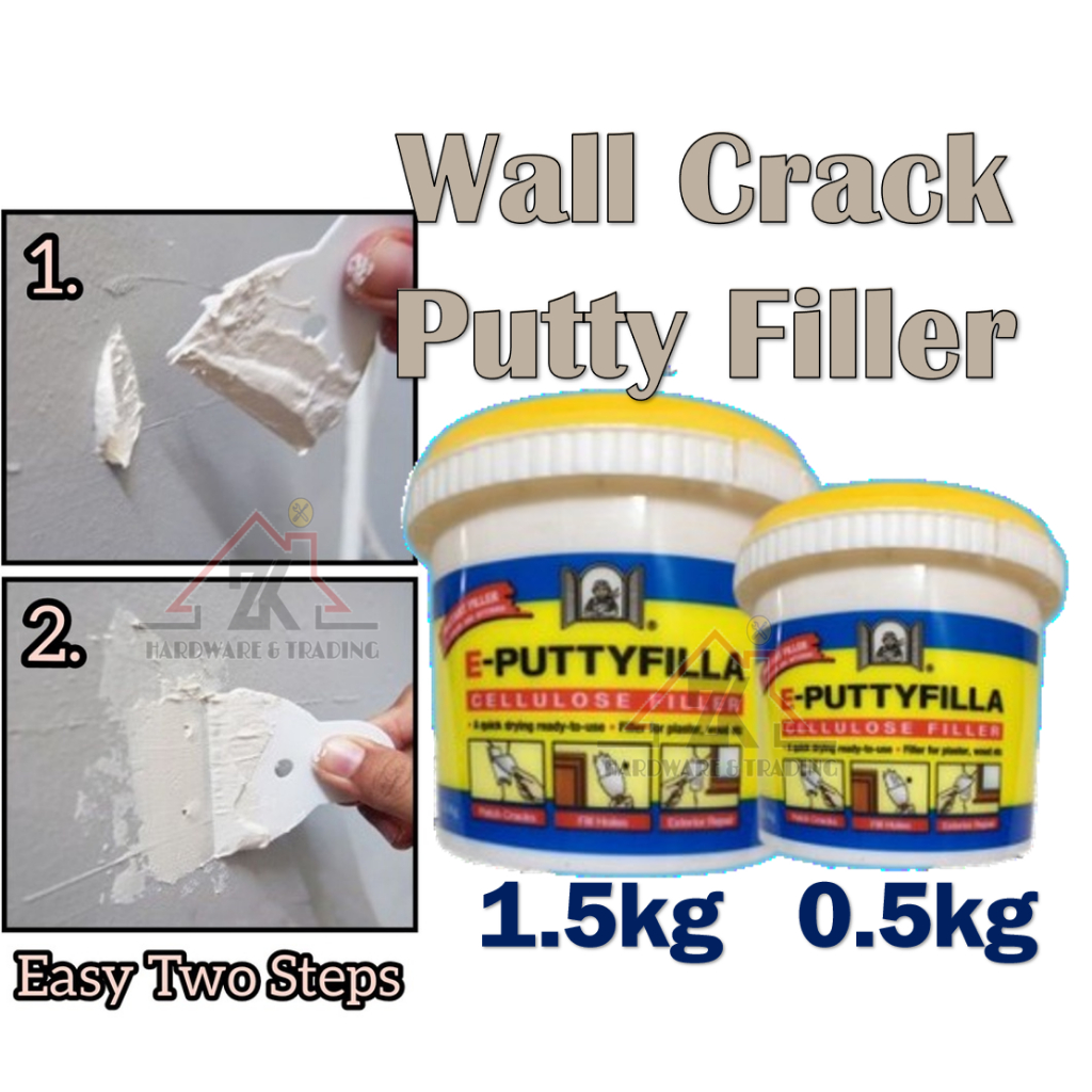 PYE Wall Putty Filler 0.5KG 1.5 KG Penampal Lubang Dinding Tampal ...