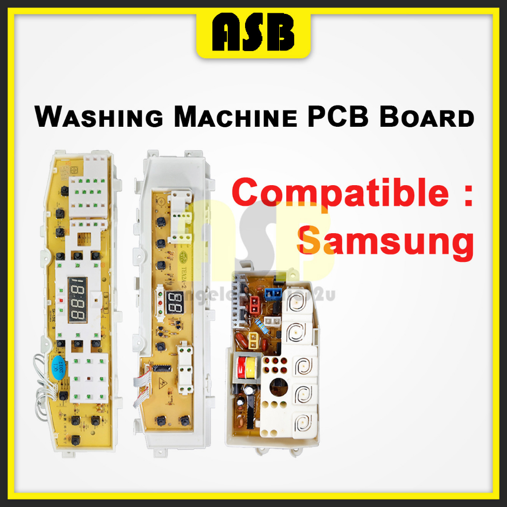 (1pc) ( Compatible : SAMSUNG ) Washing Machine PCB Board / Papan Litar ...