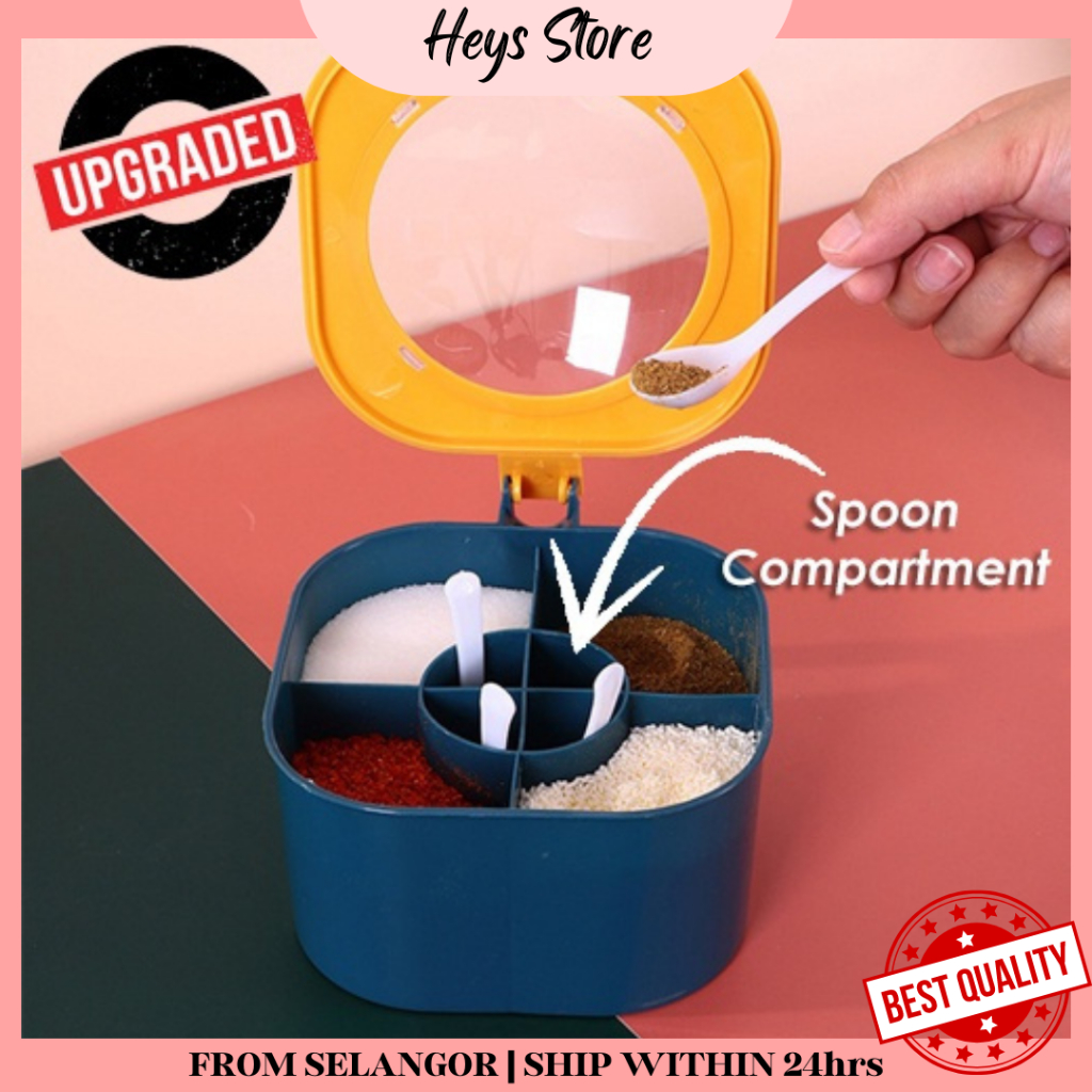 [Ready Stock] Bekas Garam Gula Food Storage Container Glass Seasoning ...