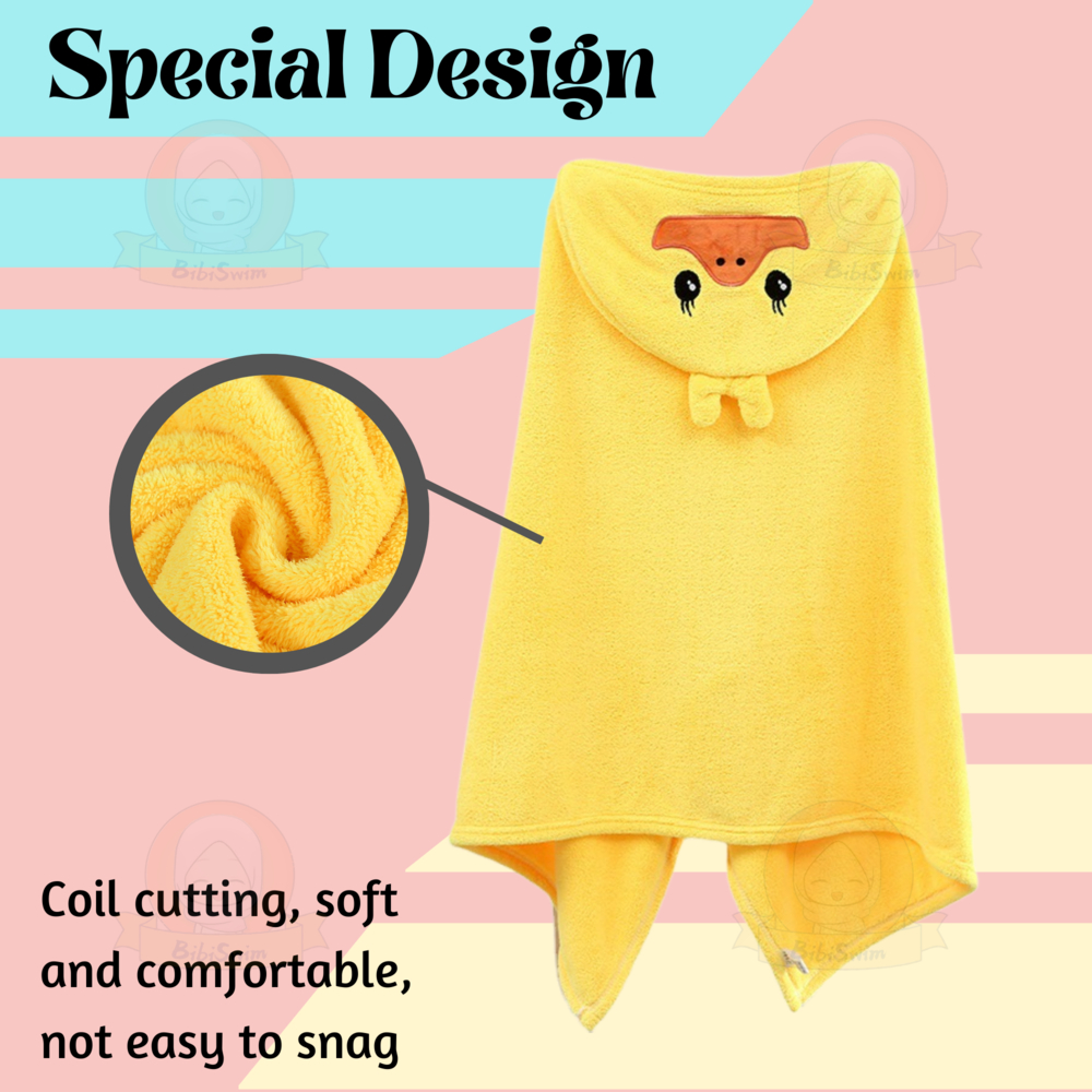 Mambobaby Baby Bath Super Absorbent Towel For Newborn With Cute Embroi