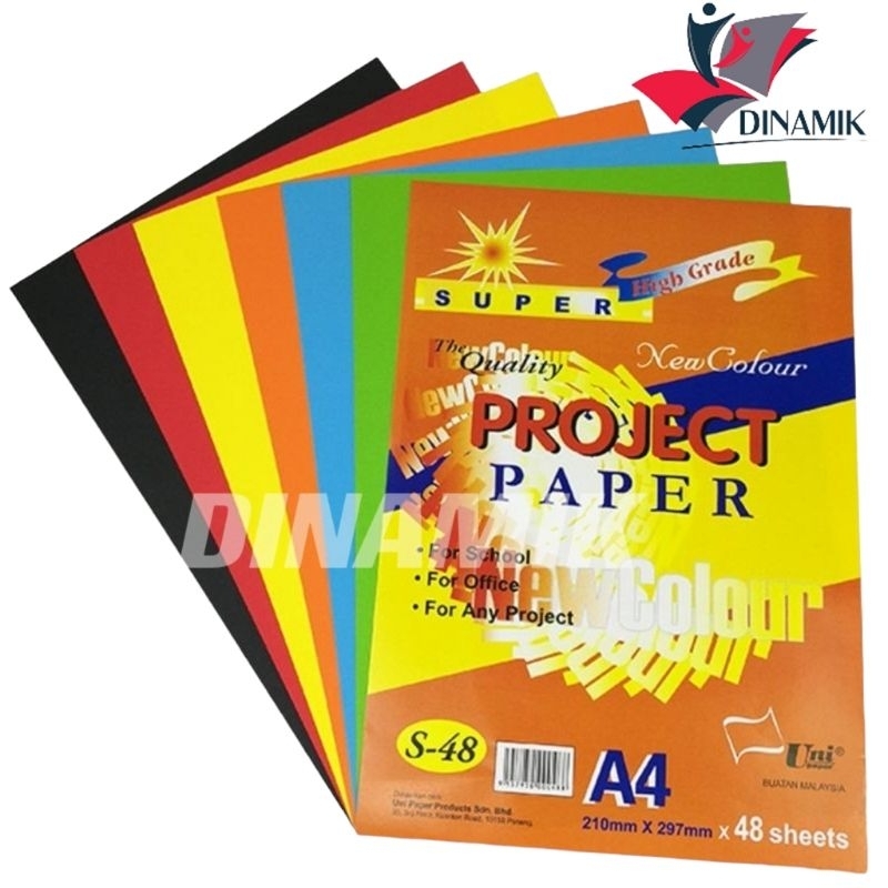 A4 Colour Paper/Project Paper 48 sheets | Shopee Malaysia