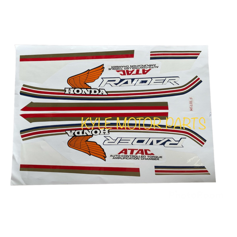 HONDA RAIDER HX135 BODY STICKER SET MORITAKA | Shopee Malaysia