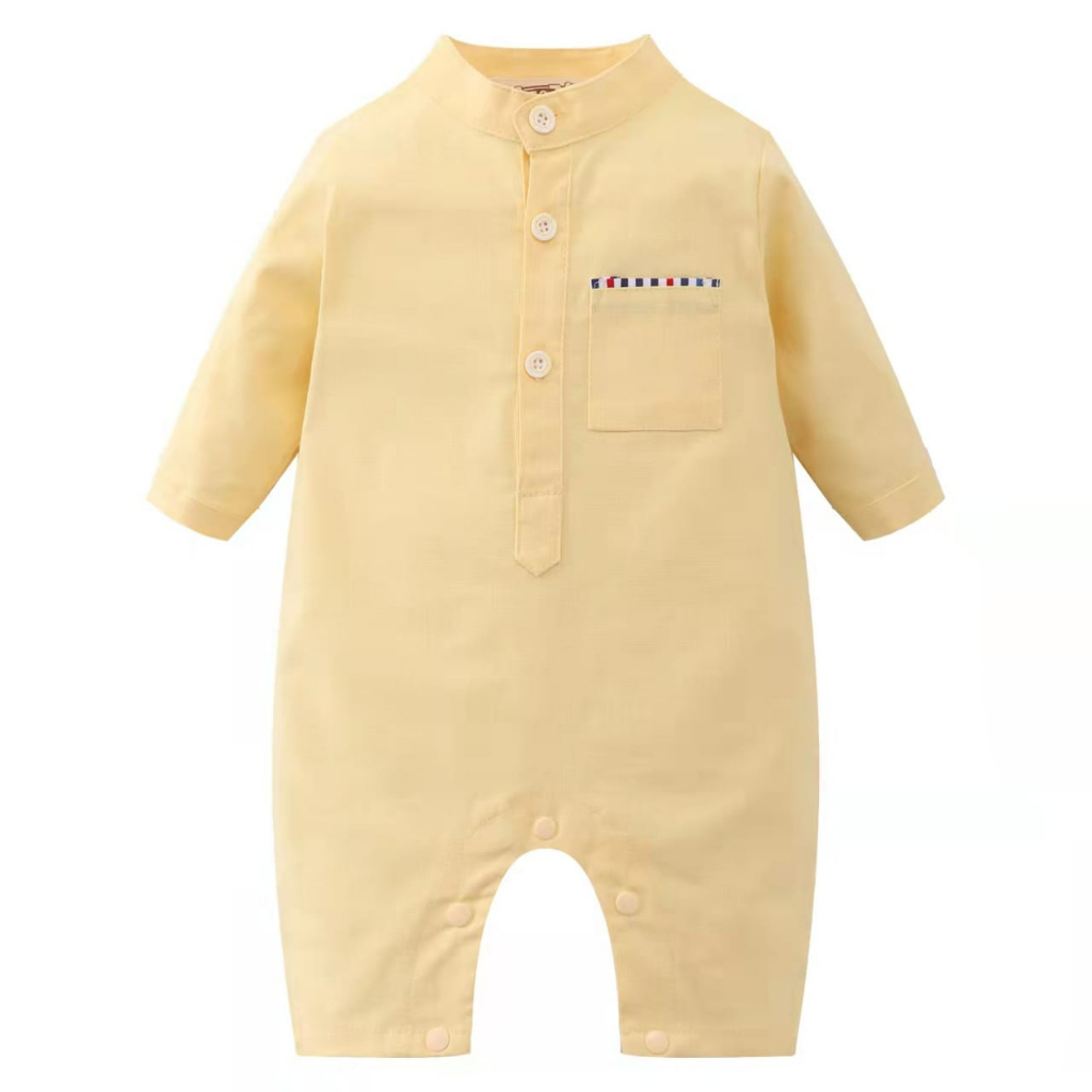 Baju Melayu Baby Kurta Romper Sampin Baju Raya 2023 Hitam Baby Blue