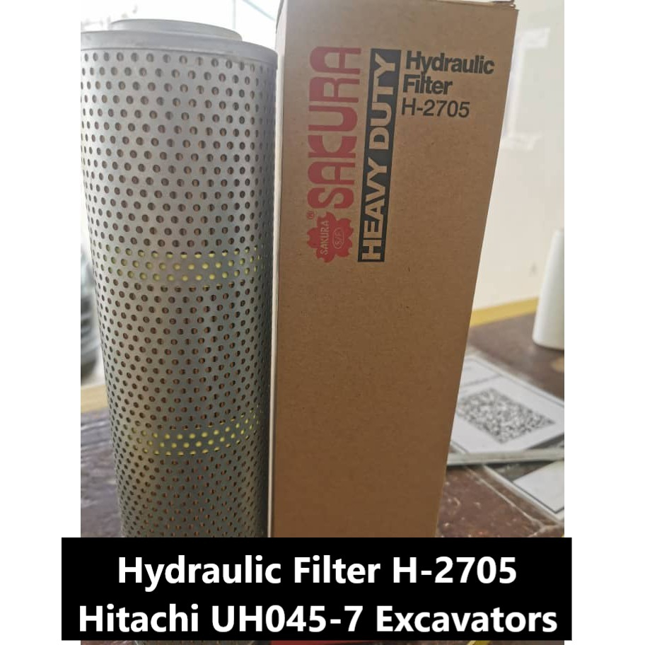 HITACHI UH045-7 EXCAVATORS HYDRAULIC FILTER H-2705 ( Sakura Brand ...