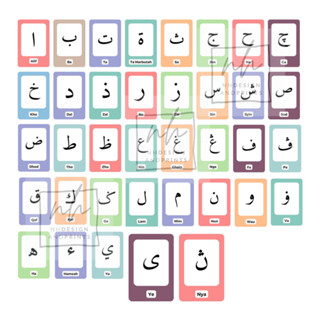 PDF Soft Copy Printable Jawi Flashcards. Flashcard Hijaiyah. Alif Baa ...