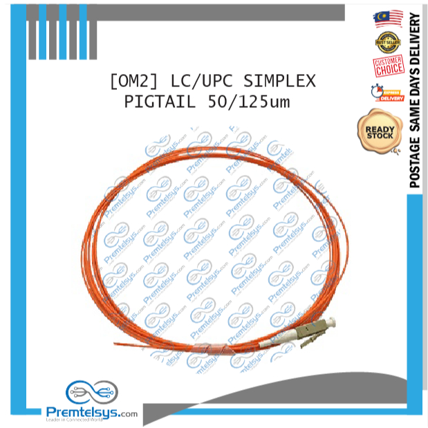 [PIGTAIL] OM2 LC/UPC Multimode Simplex 50/125um | Shopee Malaysia