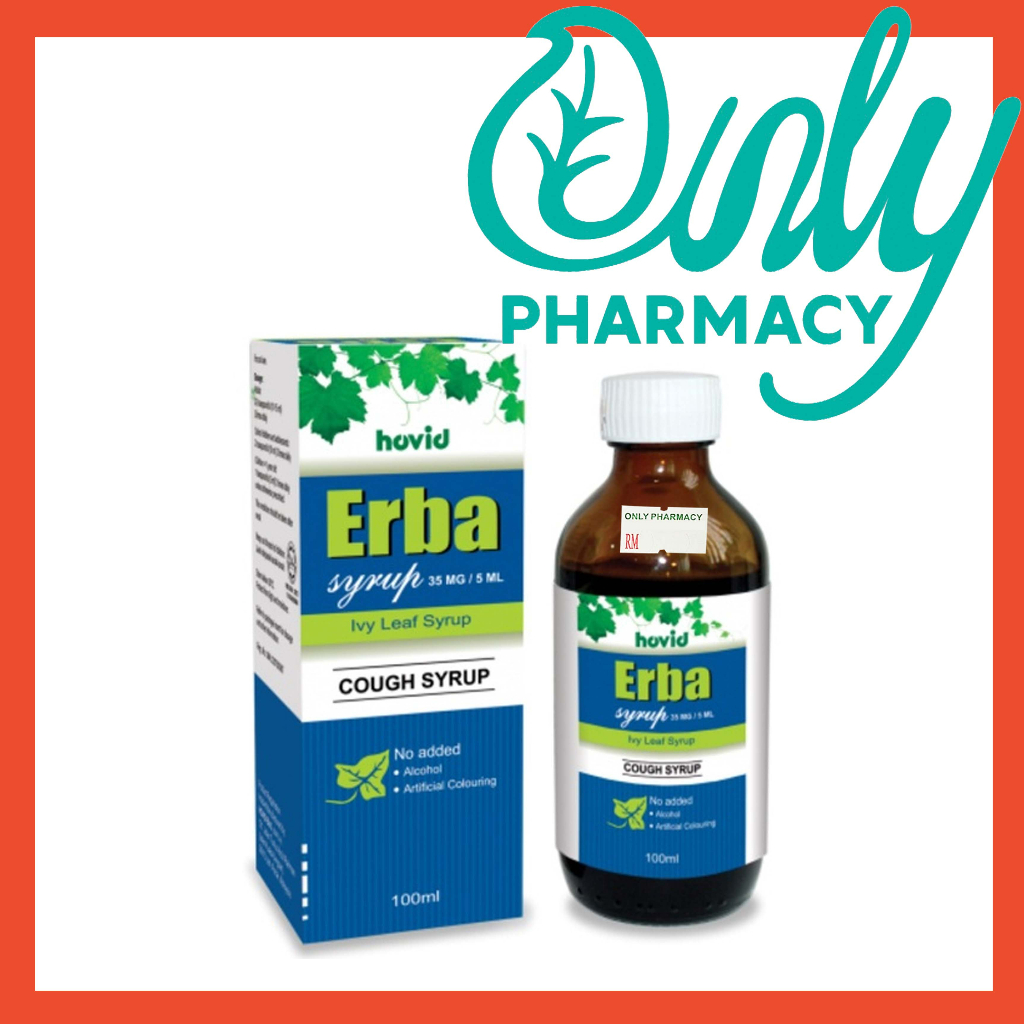 Hovid Erba Ivy Leaf Cough Syrup 35mg / 5ml 100ml Shopee Malaysia