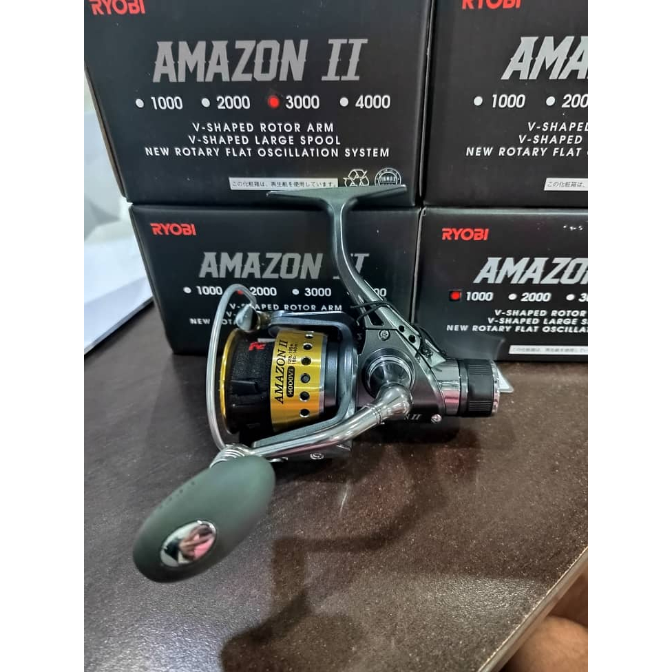 RYOBI AMAZON II SPINNING REEL WITH REAR DRAG | Shopee Malaysia