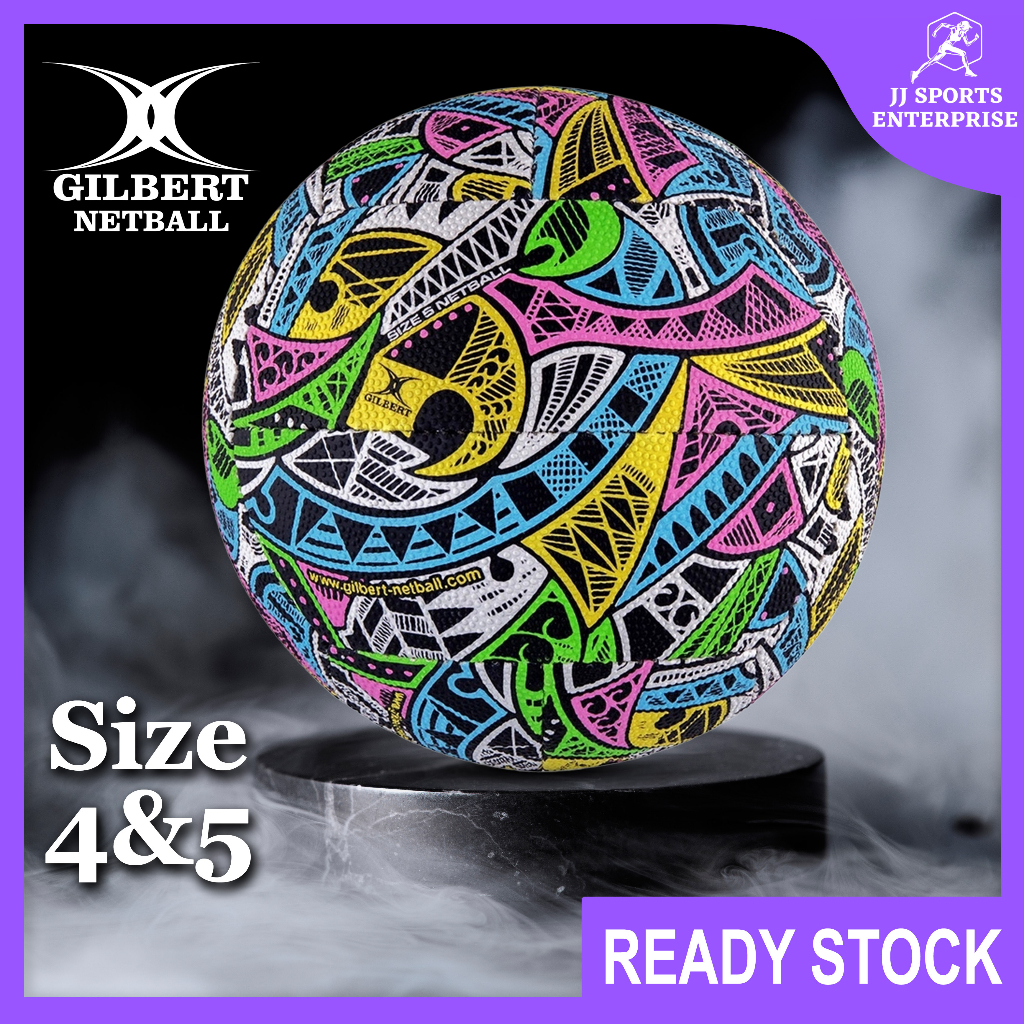 Gilbert Supporter Netball (Size 4&5) Gilbert Tribal Netball Ball Bola ...
